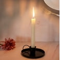 thumbnail image 1 of Vikakiooze Retro Iron Round Candle Holder,Black Candlestick Holders, Candlelight Stand With Handle Simple Ring Candle Stick Holder, For Wedding Dinning Party Home Events Table Decor, 1 of 5