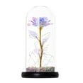 thumbnail image 1 of Vikakiooze Romantic Glass Rose Flower Wedding LED Light Decoration Valentine's Day Gift, 1 of 8