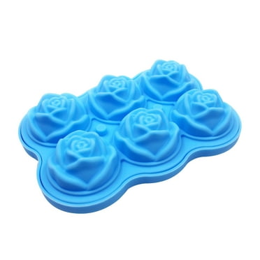 Vikakiooze Rose Flower Ice tail Mix Ice Creative Rose Flower 6 With Silicone Ice Tray