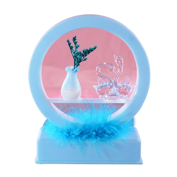 Vikakiooze Round Night Light Music Box, Soft Warm White Light Night Light, Suitable For Corridor, Bedroom, Children's Room, Kitchen, Stairs