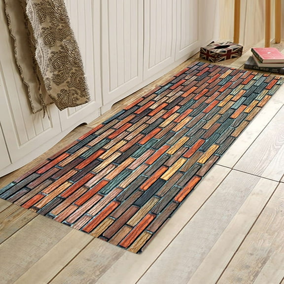 Vikakiooze Rugs Kitchen Rug Non Skid Small Accent Throw Rugs for Entryway and Bedroom