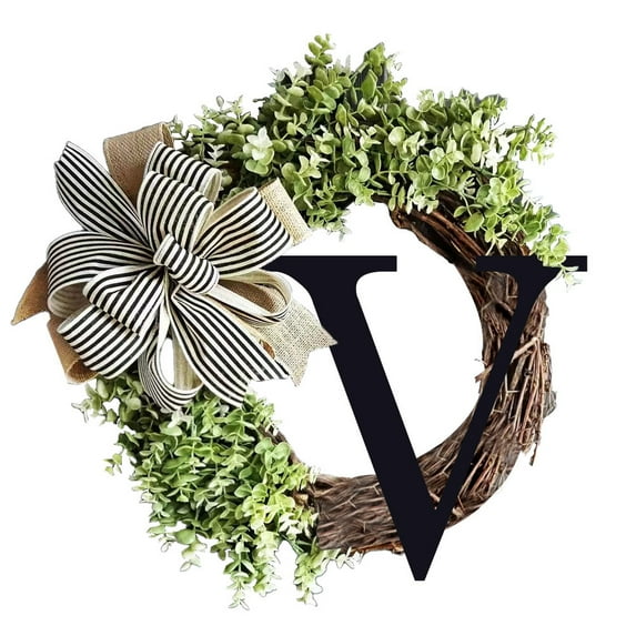 Vikakiooze Sales, Home Decor Last Name Year Round Front Door Wreath,Decorative Hanging Plaques In Front Of The Door