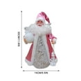 thumbnail image 1 of Vikakiooze Santa Claus Christmas Tree Topper, Pink, 1 of 5