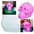 thumbnail image 1 of Vikakiooze Silicone 3D Halloween Skull Candle Making Mold Aromatherapy Soap Wax Resin Mould, Halloween Decorations, 1 of 9
