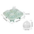 thumbnail image 1 of Vikakiooze Silicone Ice Cube Tray Whiskey Ice Ball Mould Ice Tray Silicone Spherical Ice With Lid, Peach Ice Ball Silicone Mould Diy Ice Cream Ice Cream Silicone Mould With Scale Leakproof, 1 of 5