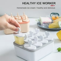 Vikakiooze Plastic Ice Pop-Molds, Easy Release Ice Cream Mold, Reusable Popsicle Stick for Homemade Popsicles & Ice Cream