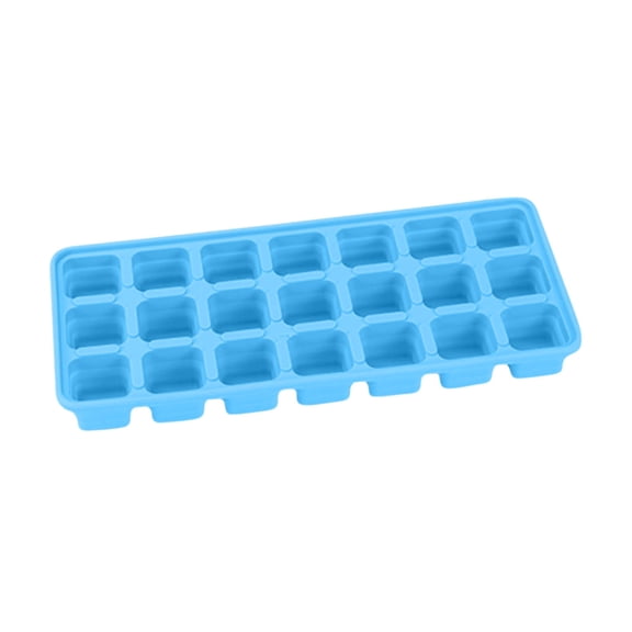 Vikakiooze Silicone Ice Tray Large 21 Cell Silicone Folding Ice Cell Ice Maker Container Folding Easy Release Ice Block Press Ice Box