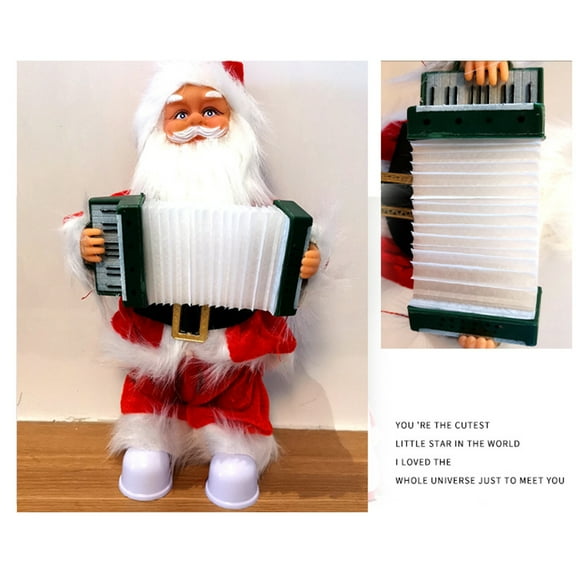 Vikakiooze Singing And Moving Santa Music Christmas Toy Decoration (Organ Model) 2023