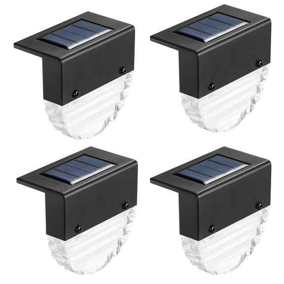 Vikakiooze Solar Light Yard Decoration lamp Outdoor 4PCS LED Solar Stair Outdoor Light Garden Yard Fence Wall Landscape Lamp