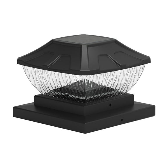 Vikakiooze Solar Post Lights Outdoor Fence Cap Light For Posts Patio Garden Decoration White Lighting Black，Lighting Solar Outdoor Post Cap Lights Light For Fence
