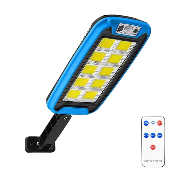 Vikakiooze Solar Street Light, IP65 Waterproof, Dusk To Da-wn With Motion Sensor LED Security Flo-od Light For Parking Lot, Remote Control With 240 COB Lamp Beads