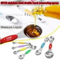 thumbnail image 1 of Vikakiooze Soup Spoons Rice Spoons Stainless Steel Double-Headed Measuring Spoon 6-Piece Set Seasoning Spoon Kitchen Appliances on, 1 of 9