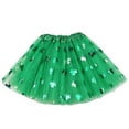 thumbnail image 1 of Vikakiooze St. Patrick's Day Decoration St. Patrick's Day Party Accessories Set Tu-tu Skirt, Beaded Necklace, Green Sleeves(Adult), 1 of 6