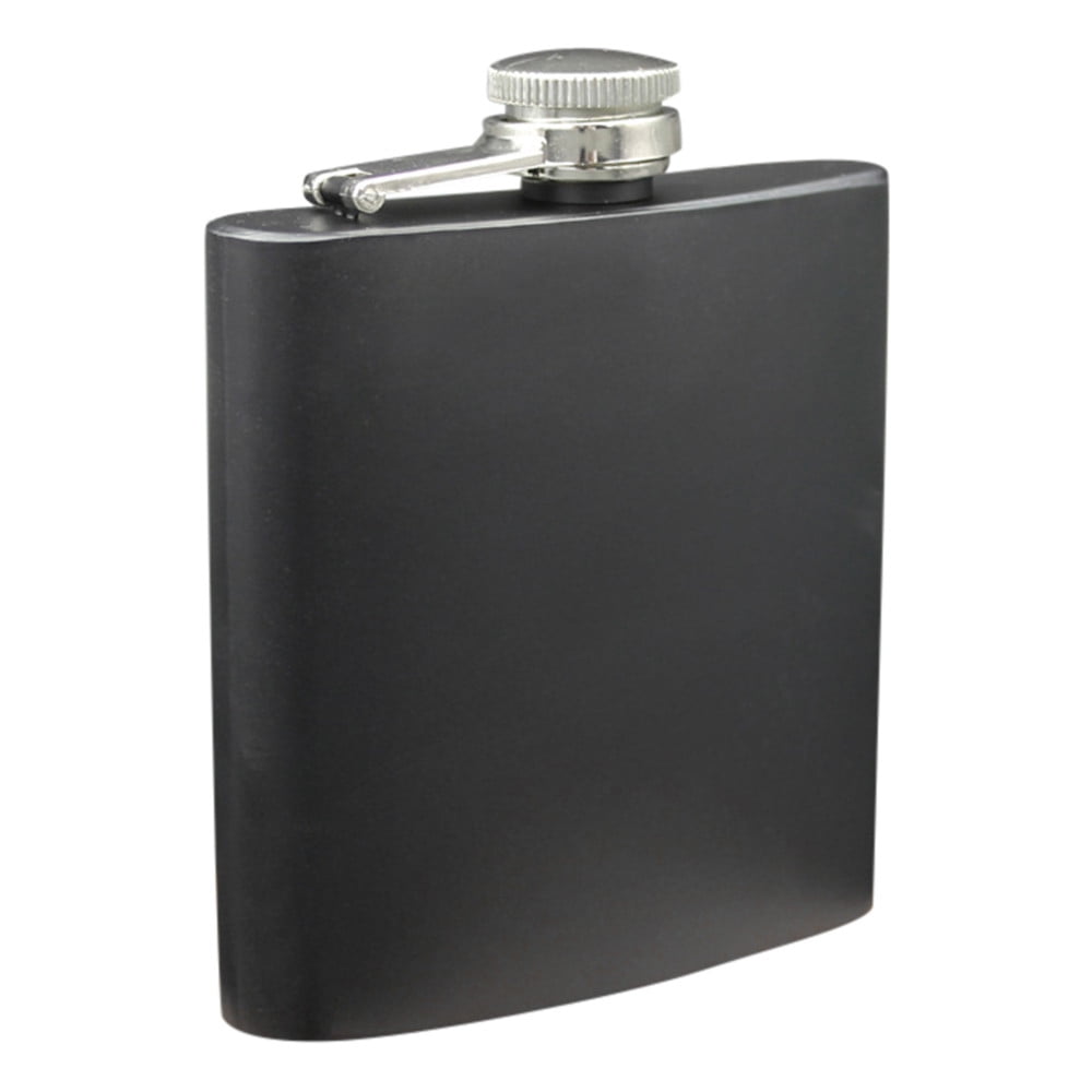 Vikakiooze Stainless Steel Pocket Hip Flask Whiskey Liquor Screw Cap 6
