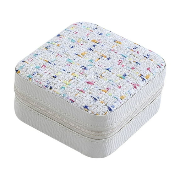 Vikakiooze Storage Travel Portable Jewelry Storage Box Earrings Ring Small Jewelry Box Beautiful And Stylish Small Portable Multi Grids Storage Built In Soft