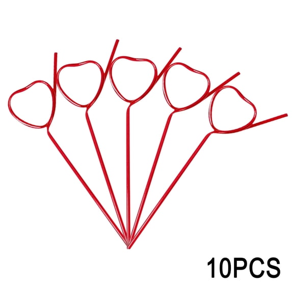 Vikakiooze Summer Savings! 10 Pcs Plastic Straws Reusable Drinking Straws Plastic Straws Plastic Reusable Straws for Kids Reusable Straws Hard Plastic Straws Party Straws