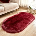Vikakiooze Super Soft Faux Sheepskin Area Rugs For Bedroom Floor Shaggy