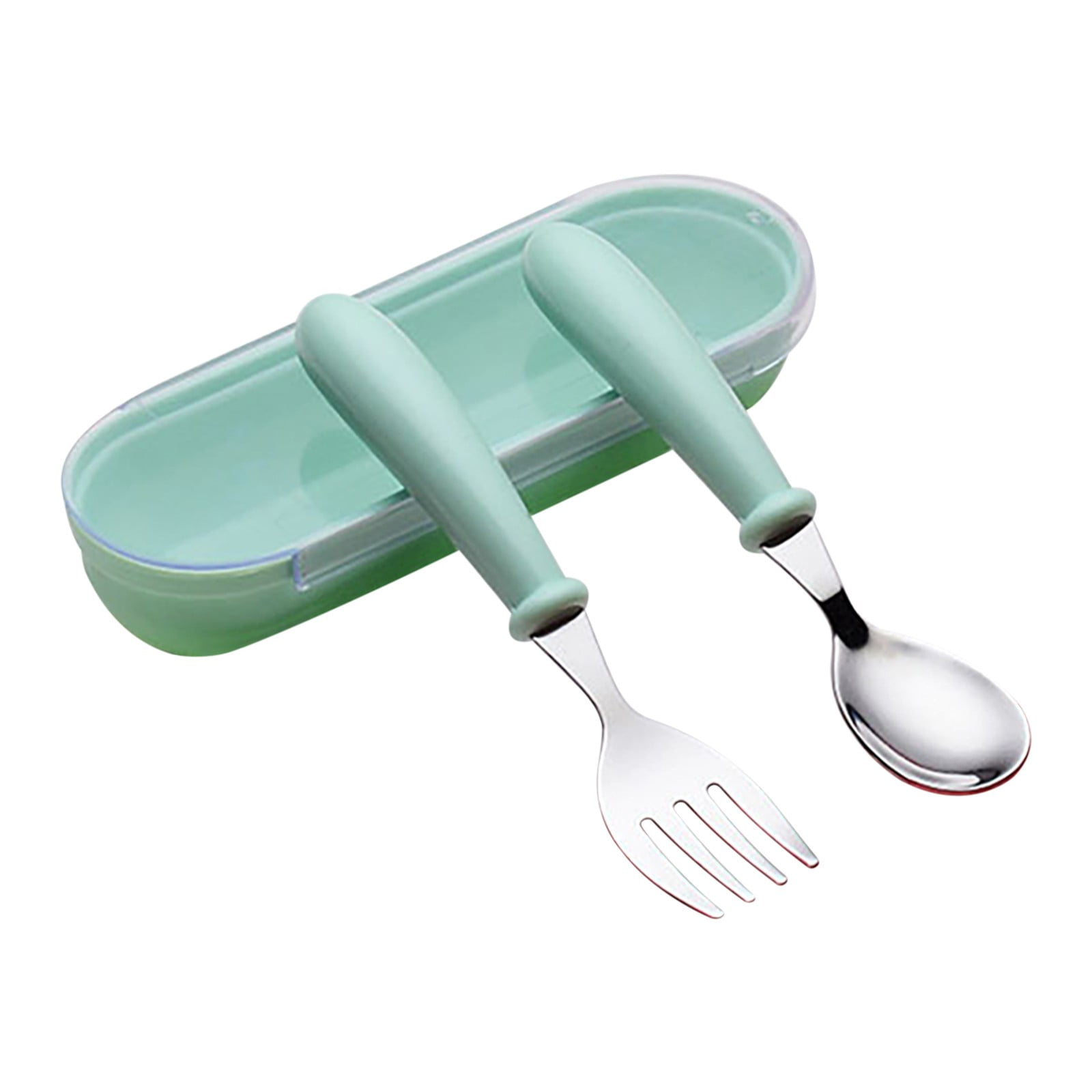 LIANYU 8-Piece Toddler Utensil Set - Stainless Steel Kids Forks & Spoons, Dishwasher Safe