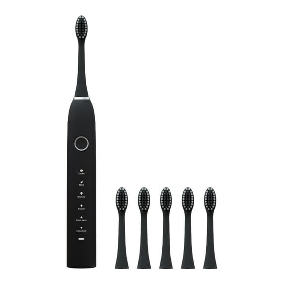 Vikakiooze Toothbrush- Toothbrush With 6 Brush Heads- 6 Cleaning Modes- IPX7 Water Proofing-Newly Upgraded Toothbrush- Longer Life- Faster Char