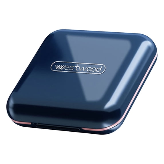 Vikakiooze Travel Pi-ll Organizer,4 Compartments Moisture Proof Small Pi-ll Box For Pocket Purse Daily Pi-ll Case Portable Vita-min Holder Container