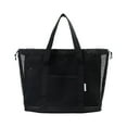 thumbnail image 1 of Vikakiooze Travel Storage Bag Large Capacity Draining Storage Bag Dry Wet Separation Beach Bag Mesh Tote Bag, 1 of 6