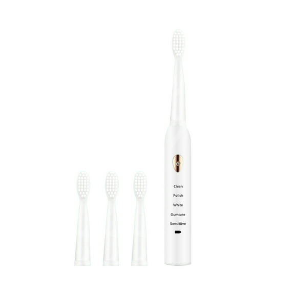 Vikakiooze USB Charging Electric Toothbrush, Electric Toothbrush With 2 Brush Heads, Smart 5-speed Timer Electric Toothbrush IPX7 Waterproof