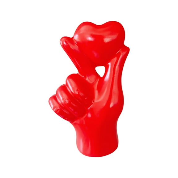 Vikakiooze Valentine's Day Love Gesture Ornament Easy Desktop Living Room Decoration Resin Crafts