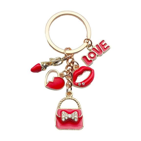 Vikakiooze Valentine's Day Red Keychain Accessories Bag Accessories Couples Cute Keychain Accessories Pendants Valentine's Day Gifts