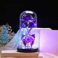 thumbnail image 1 of Vikakiooze Valentine's Day Rose Gift For Women , Colorful Rose Luminous Flower Glass Cover, Gift For Women, Mom, Valentine's Day, Anniversary, Birthday, 1 of 7
