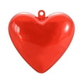 thumbnail image 1 of Vikakiooze Heart-shaped Tree Bauble Love Decoration Poinsettia Wreath With Lights Heart-shaped Bauble Garland Decoration Hanging Heart-shaped Ball Plastic Christmas Tree B, 1 of 5