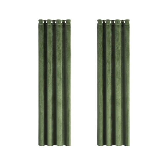 Vikakiooze Velvet Curtains Thermal Insulated Curtains Long Drapes For Bedroom Living Room Darkening Noise Reducing Soft Luxury Window Treatments Grommet Curtains