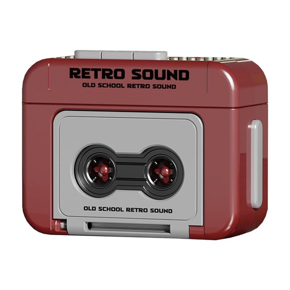 Vikakiooze Vintage Tape Recorder Mini Recordable Funny Music Box Hanging Ornaments Keychain Outdoor Multifunctional Speaker