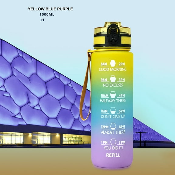 Vikakiooze Water Bottles Bpa Free Outdoor Sports Water Bottle Portable Leak Proof Hiking Camp Bottle Kitchen Appliances on