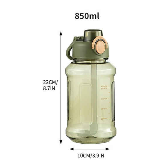 Vikakiooze Water Bottles Sports Water Cup Large-Capacity Water Bottle Fitness Cup Straw Kettle Outdoor 1500Ml Super Large Space Cup Kitchen Appliances on