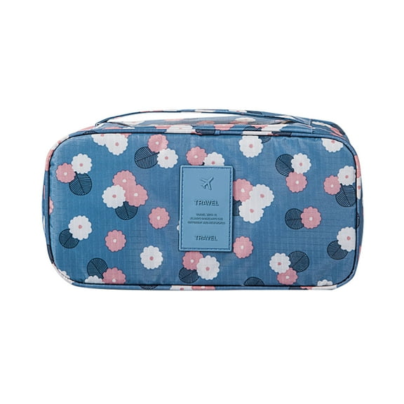 Vikakiooze Waterproof Portable Pattern Underwear Bra Storage Box Storage Bag