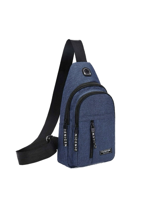 Waterproof Strap Bag Crossbody Backpack With Headphone Hole Strap Backpack Hiking Backpack Multipurpose Crossbody Chest Bag