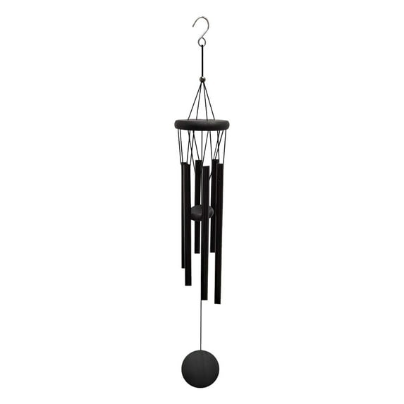 Vikakiooze Wind Chimes Outdoor Tone, Wind Chime Outdoor Sympathy Wind-Chime With 6 , Elegant Chime For Garden Patio Black Windchimes