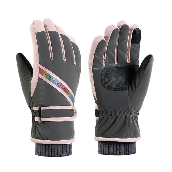 Vikakiooze Winter Gloves Children's Sports Gloves Warm Windproof Breathable-Adjustable For Boys And Girls Winter Woman