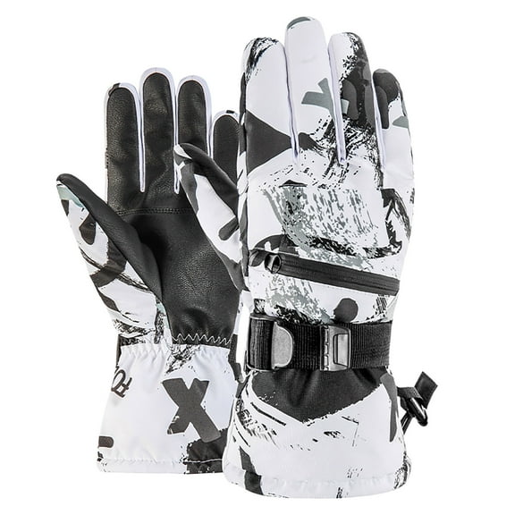 Vikakiooze Winter Gloves Men And Women Ski Gloves Warm And Waterproof Adult Riding Controllable Screen