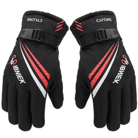 Vikakiooze Winter Gloves Men Winter Thermal Gloves Outdoor Motorcycle Riding Windproof Thicken Ski Gloves