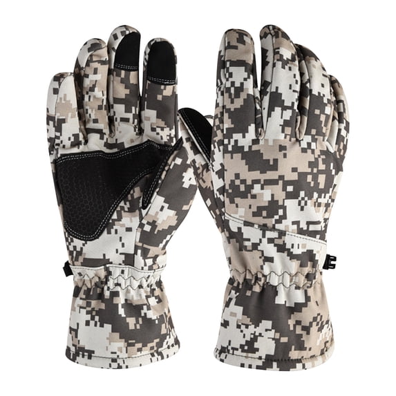 Vikakiooze Winter Gloves Winter Thickened Warmth And Non-slip Outdoor Ski Gloves