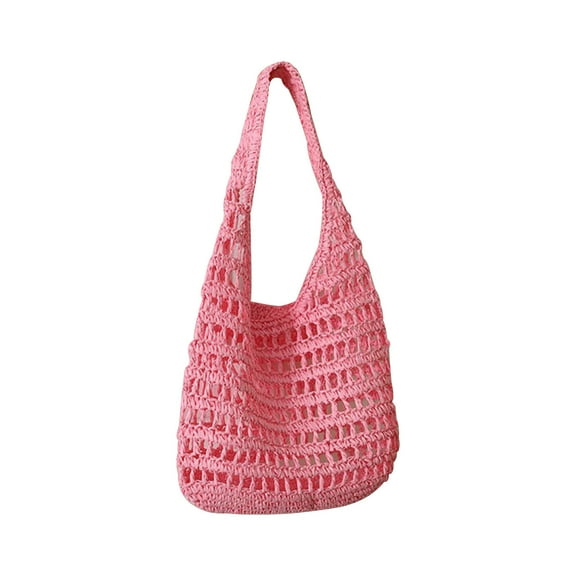 Vikakiooze Women Straw Crochet Backpack Flap Drawstring Shoulders Bag Casual Beach Daypack Clutch Bag Straw Purse For Girls Summer Beach Crossbody