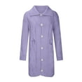 thumbnail image 1 of Vikakiooze Womens Long Sleeve Cable Knit Long Cardigan Open Front Button Sweater Outerwear, 1 of 6