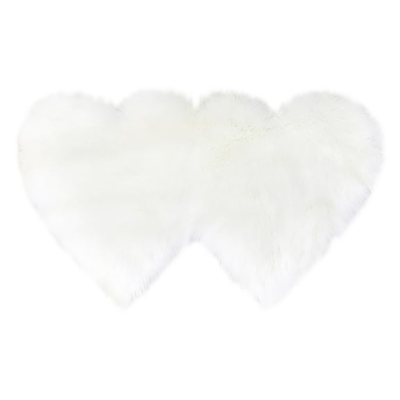 Vikakiooze Wool Imitation Sheepskin Rugs Faux Non Slip Bedroom Shaggy Carpet Mats