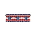 thumbnail image 1 of Vikakiooze blackout Curtains Living Room Curtains, American Flag Pattern With Stars And Translucent Stripes, For Windows, Eyelets, 1 of 7