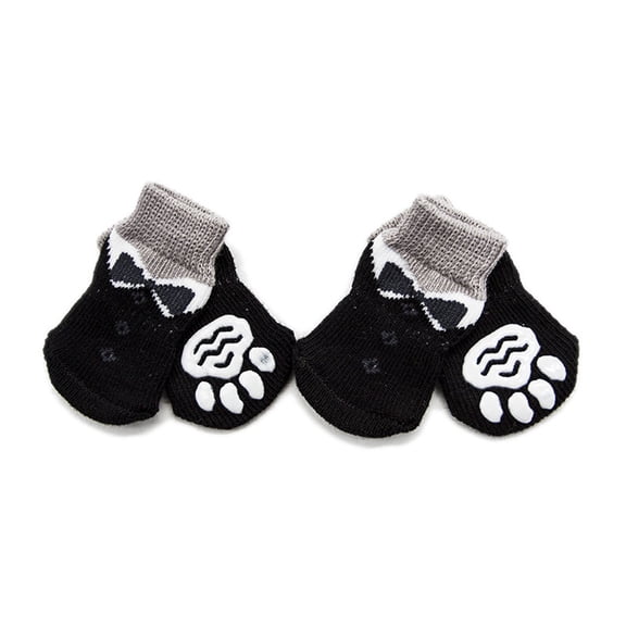 Vikakiooze items Pet Indoor Anti-slip Socks Dogs Cats Paw Protection Traction Silicone Gel