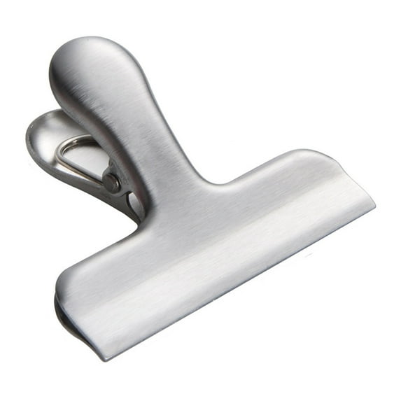 Vikakiooze food Storage Stainless Steel Chip Bag Clips 3 inch width Durable