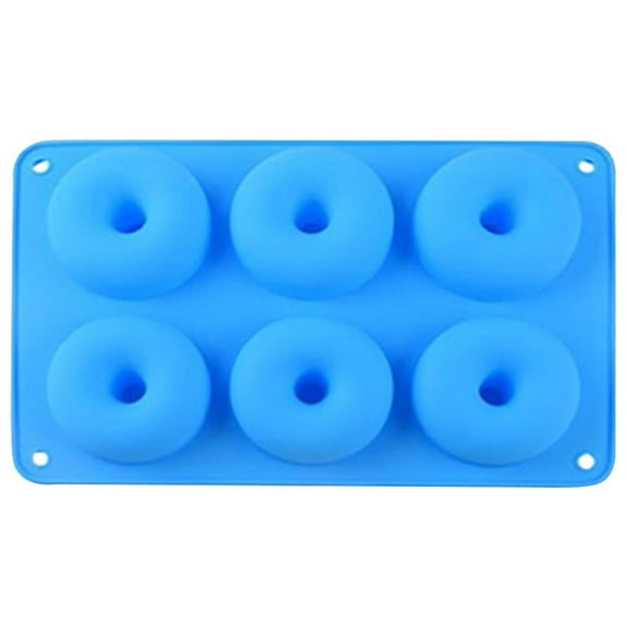 Vikakiooze under $10, 6 With Donut Mold Cake Shape Cookie Cookie Model Candy Mold DIY Silicone