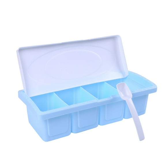 Vikakiooze under $10, Seasoning Rack Spice Pots Box Storage Container Condiment Jar Kitchen Tool