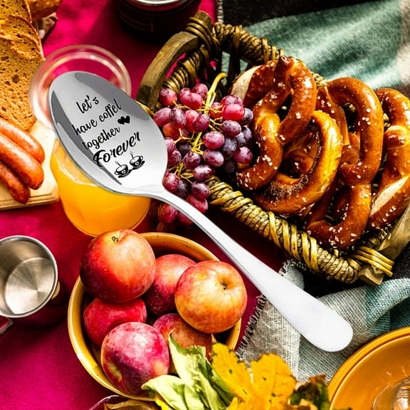 Vikakiooze under10, Engraved Spoon Best Present for Husband Madam Family and Friends Tableware